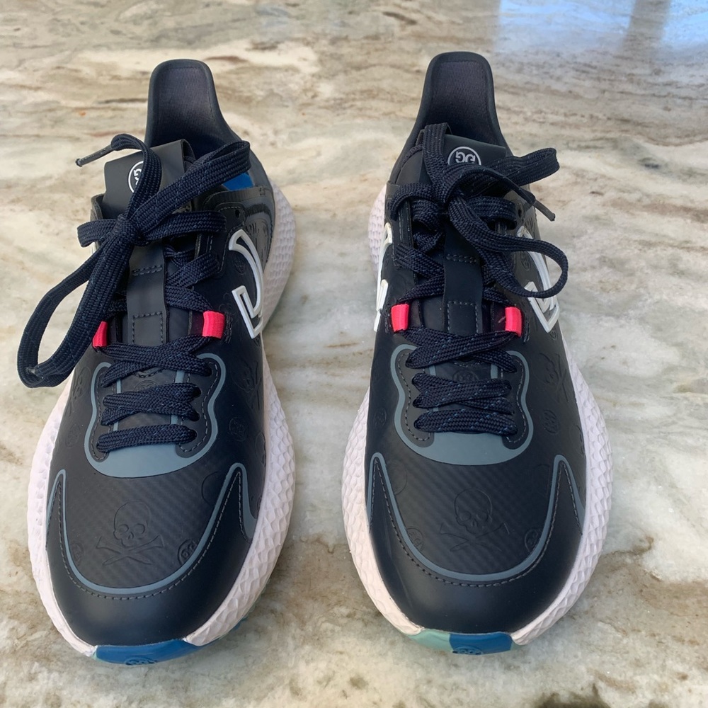 G/FORE Navy and White Athletic Shoes